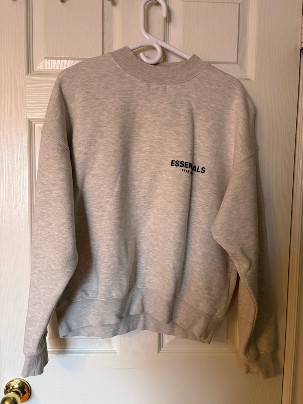 Fear of God Essentials Light Gray Crewneck Sweatshirt